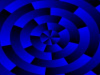 Layered Blue Rings